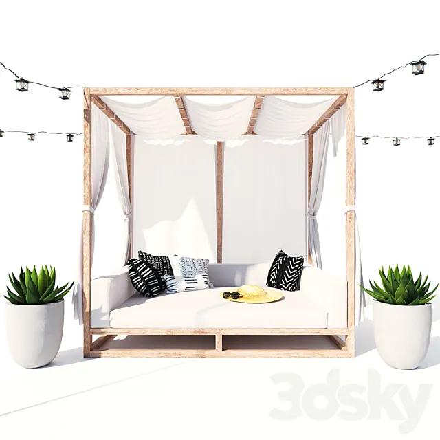AVIARA CANOPY DAYBED 3DSMax File
