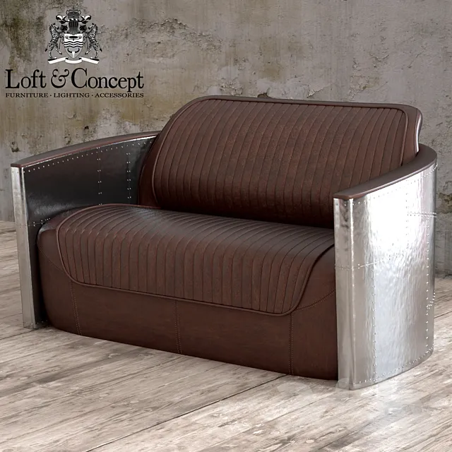 AVIATOR SOFA SOFA 2 SEAT 3ds Max