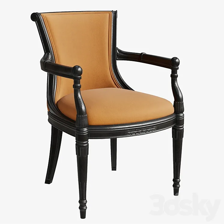 Avignon Upholstered armchair 3DS Max