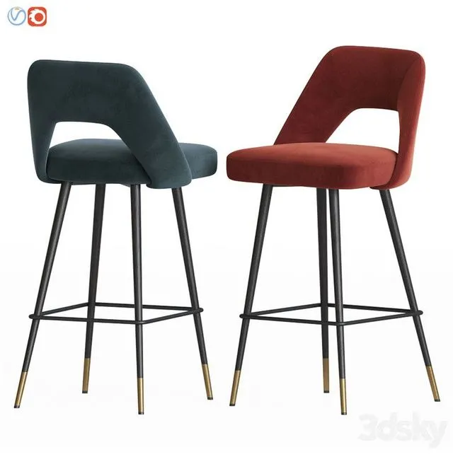 Avorio Bar Stool Eichholtz 3dsMax Model
