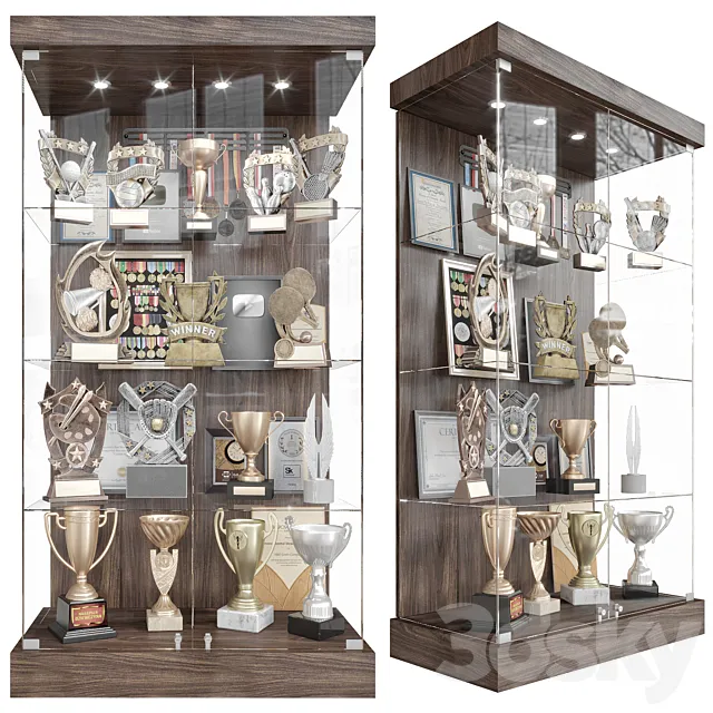 Award cabinet 2 3ds Max