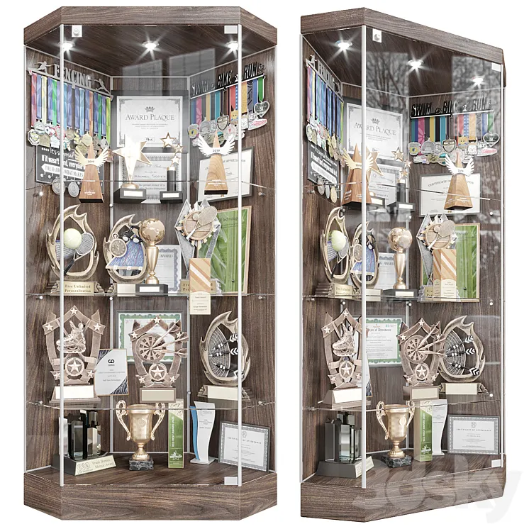 Award cabinet 3 3DS Max