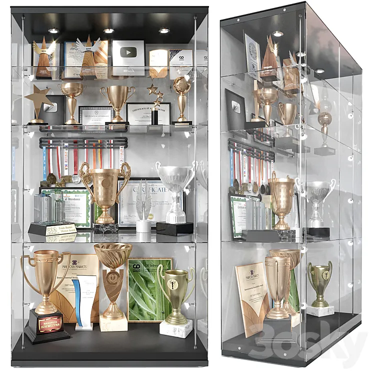 Award cabinet 3DS Max