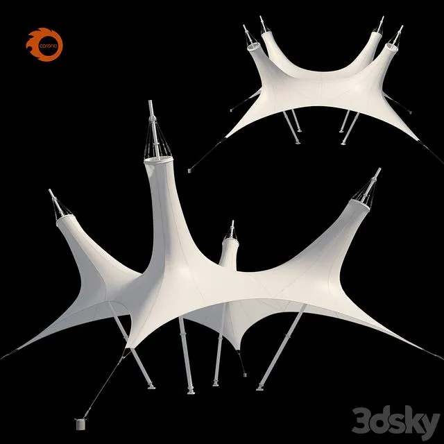 Awning construction 3dsMax Model