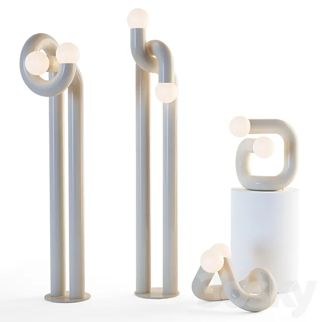 Axel Chay LAMPADAIRE set 3DS Max Model