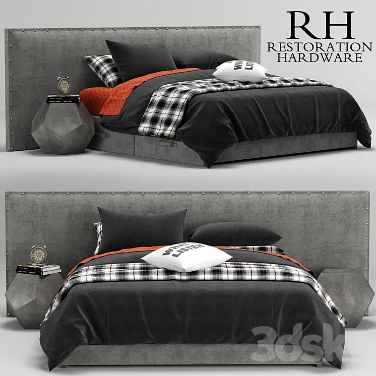 Axel Wide Storage bed RH Teen 3DS Max