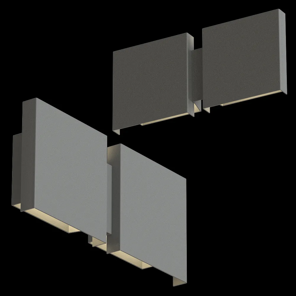 axis71 – Wall lamp Square 3ds Max