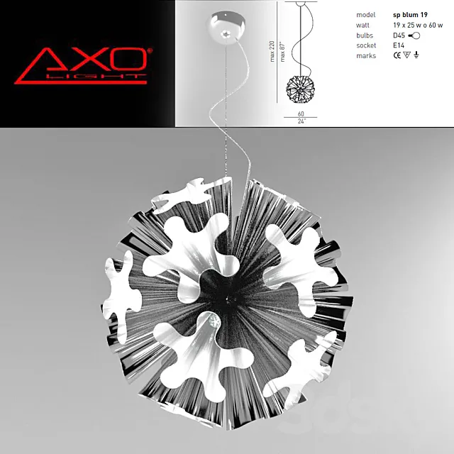 AXO LIGHT SP BLUM 19 3DS Max Model