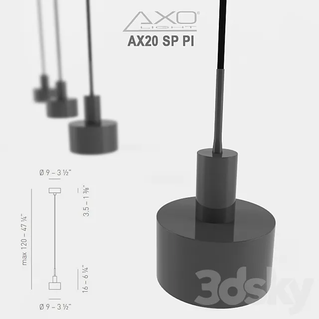 Axolight _ AX20 SP PIDE Pendant lamp 3ds Max