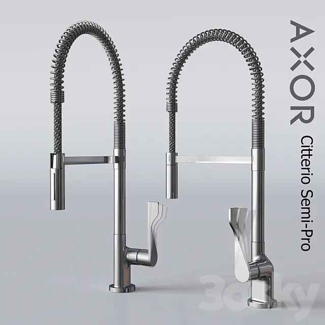 Axor Citterio Single Lever Kitchen Semi-Pro 3ds Max