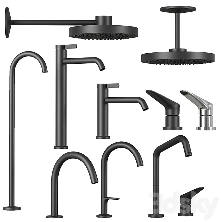 Axor faucets and showers set 1 3DS Max