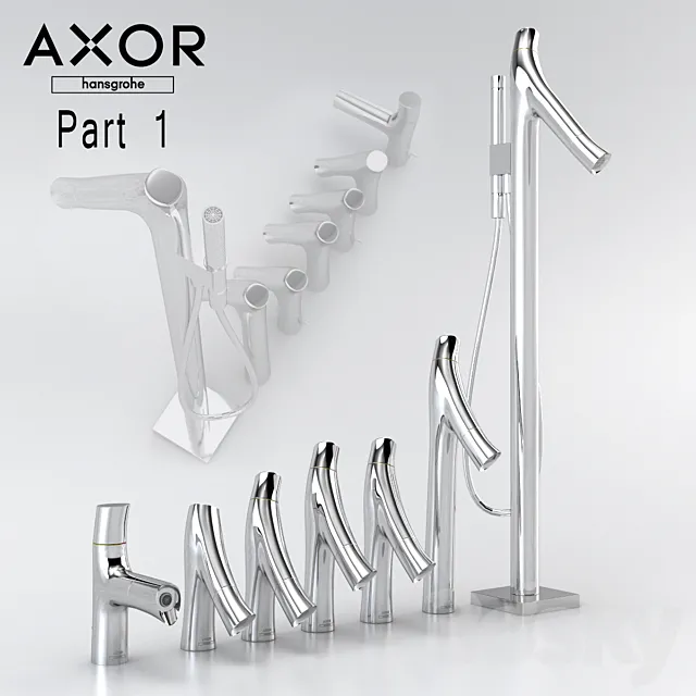 Axor Starck Organic _ Hansgrohe 3DS Max Model