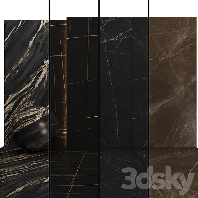 AY Slab Marble Set 03 3ds Max