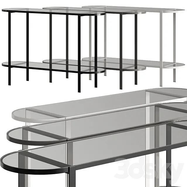 Aytm Fumi Console Tables 3ds Max