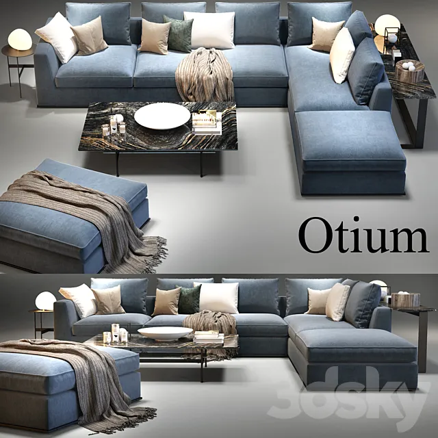 B & B furniture Set 001 3DS Max Model