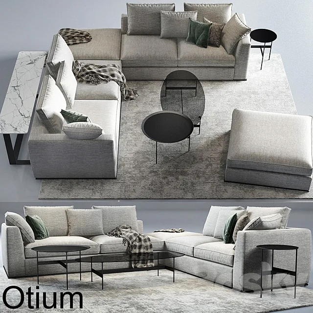 B & B furniture Set 004 3DS Max Model