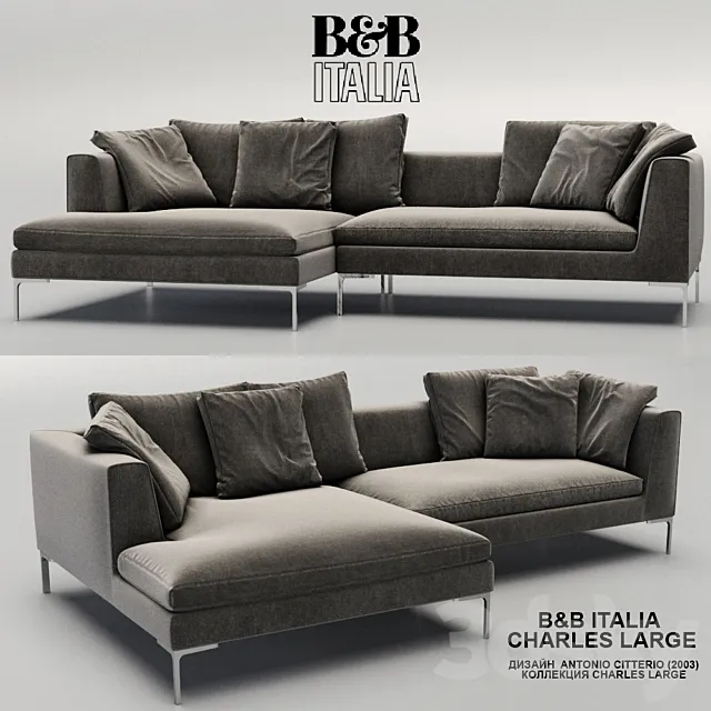 B & B Italia CHARLES LARGE 2003 3DS Max Model