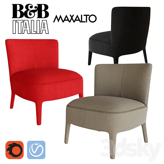 B & B Italia Febo by Maxalto 3DS Max Model