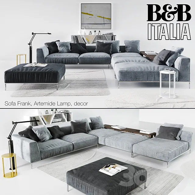B & B Italia Frank 3ds Max