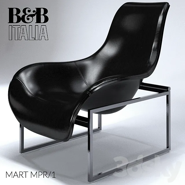 B & B Italia Mart MPR _ 1 Chair 3DS Max Model