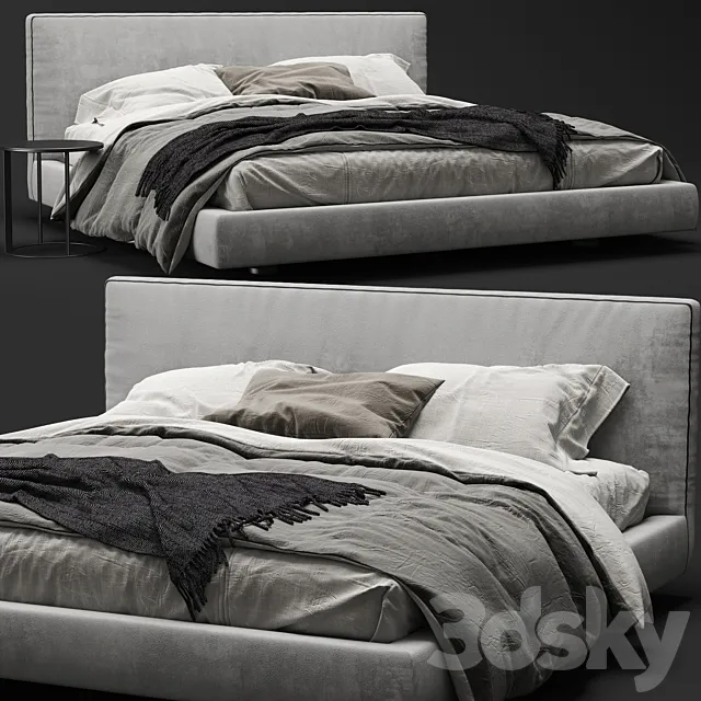 B & B Italia Richard Bed 3DS Max Model