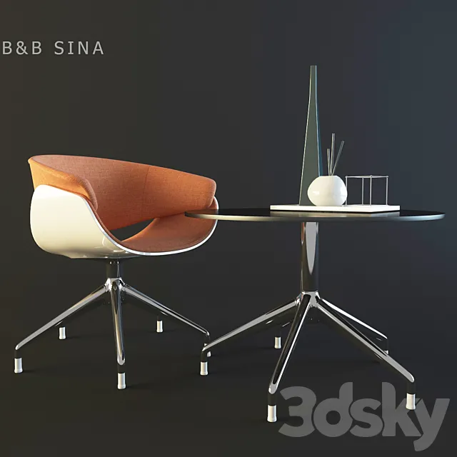 B & B Italia sina ps4 sto805r 3ds Max