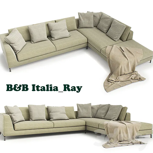 B & B Italia sofa Ray 3DS Max Model