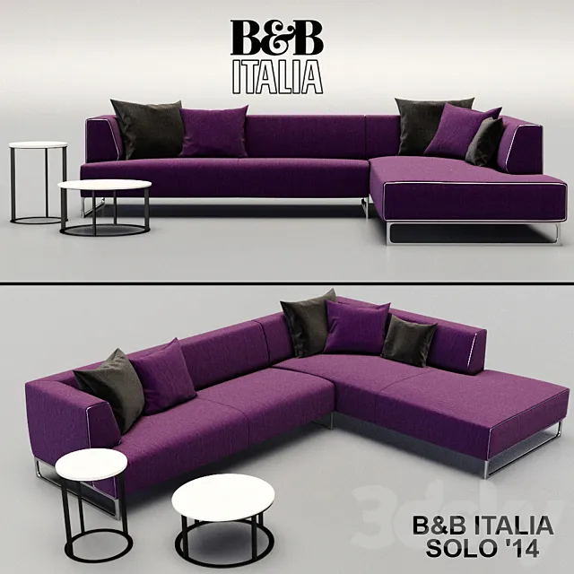 B & B Italia Solo’14 11 3DS Max Model