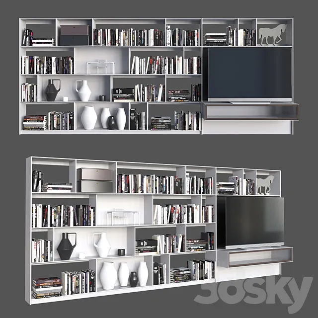 B & B Italia WALLSYSTEMS Flat.C 15 3ds Max