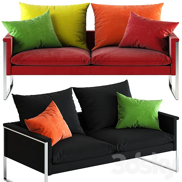 B & T design _ GO LARGE DOUBLE SOFA 3DS Max Model