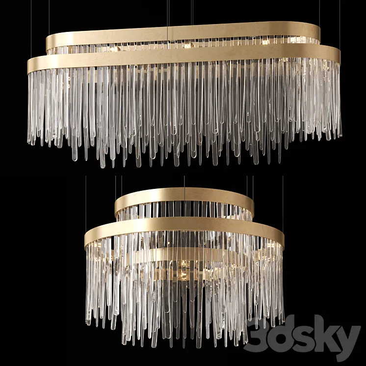 Babel Chandeliers by Luxxu 3DS Max Model