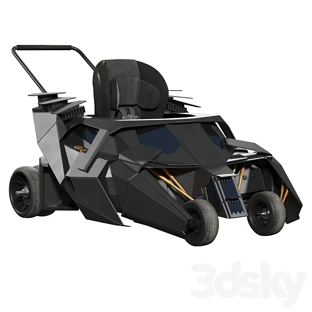 Baby Batmobile stroller 3ds Max