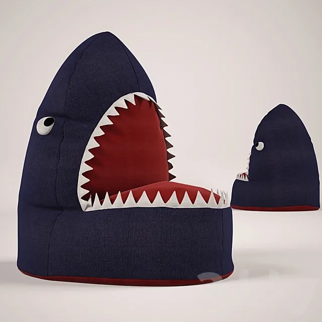 Baby bean bag Shark 3DS Max Model