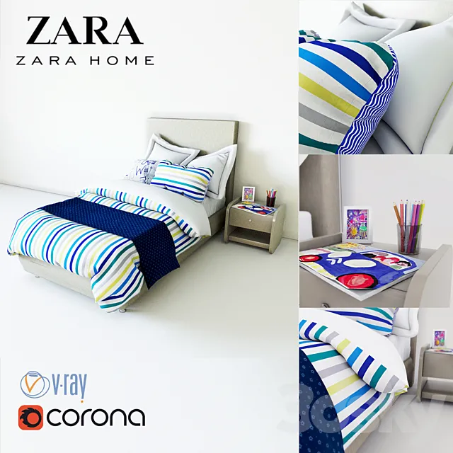 Baby bedding Zara Home 3DSMax File