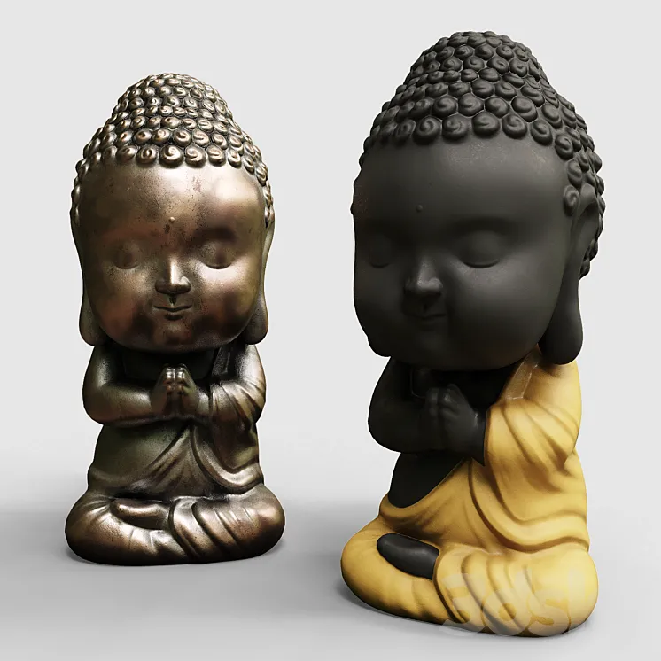 Baby buddha figurine 3DS Max Model