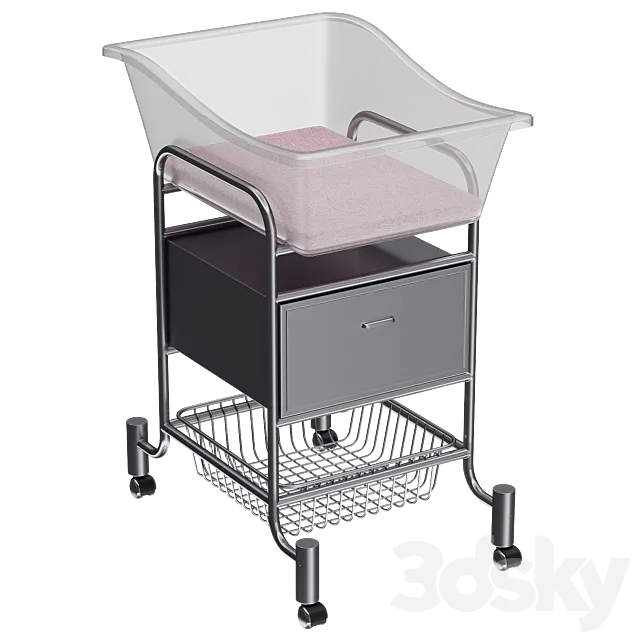 Baby Cradle Trolley 3dsMax Model