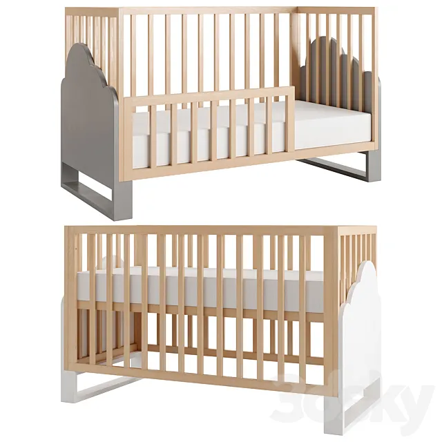 Baby Crib that Converts to Toddler Bed by Cristiana Felgueiras 3dsMax Model