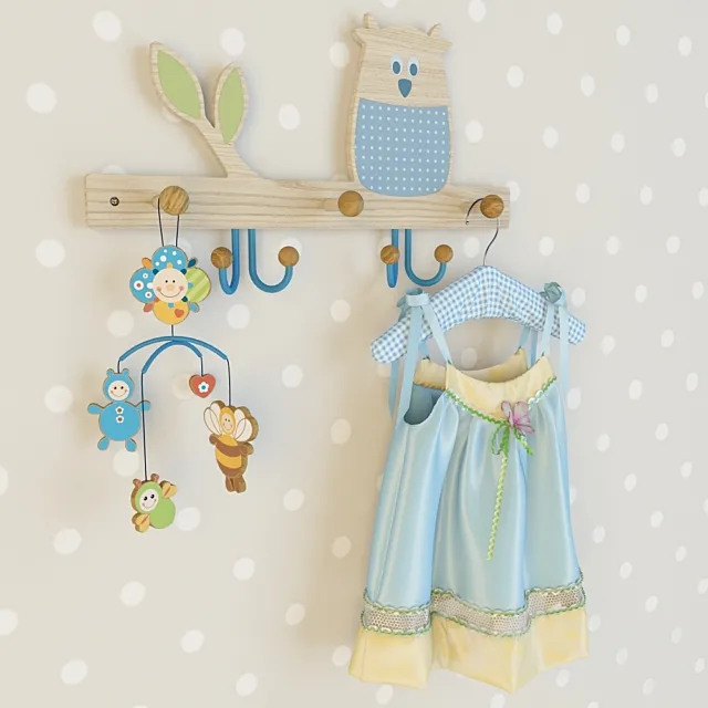 baby dress on a hanger 3DSMax File