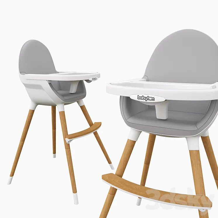 Baby feeding chair 3DS Max