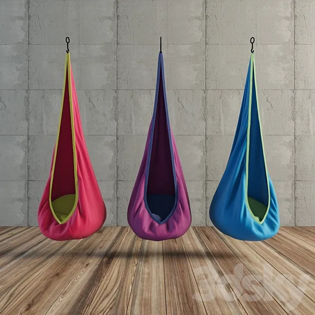 Baby Joki hanging chair with a pillow 3DSMax File