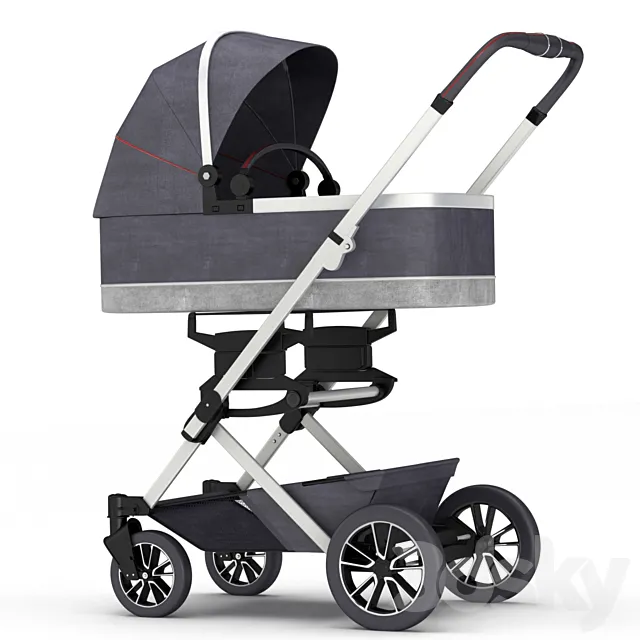 baby stroller Mercedes-benz 3ds Max