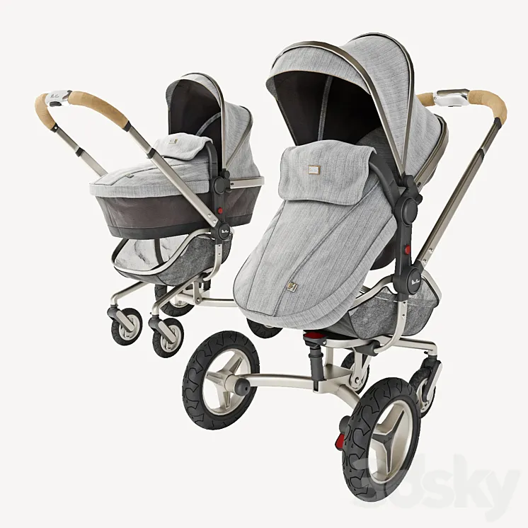 Baby stroller Silver Cross Surf Timeless 3DS Max