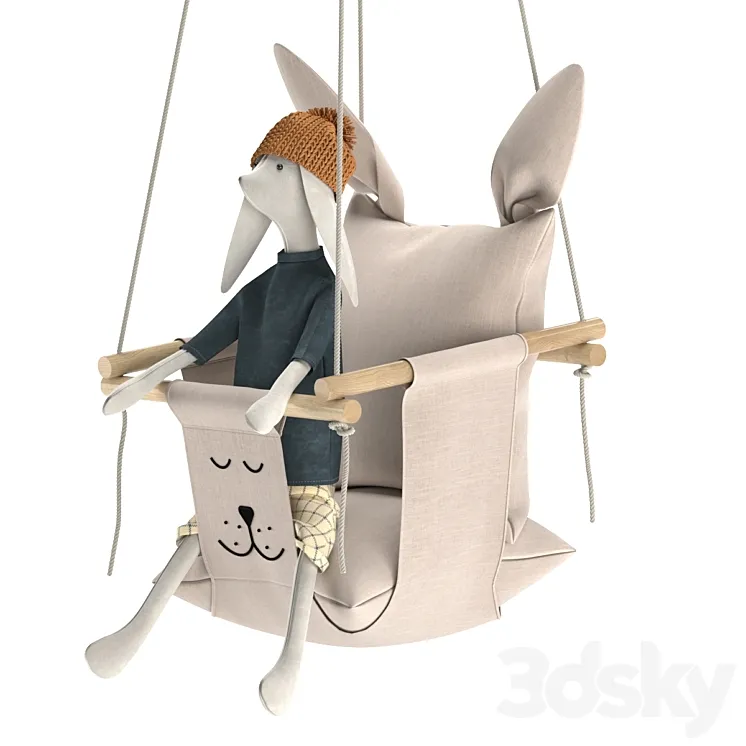 Baby swing set 01 3DS Max