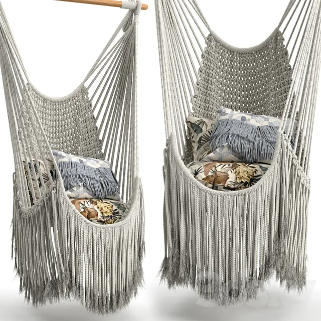 Babylonica Macrame Swing 3DS Max Model