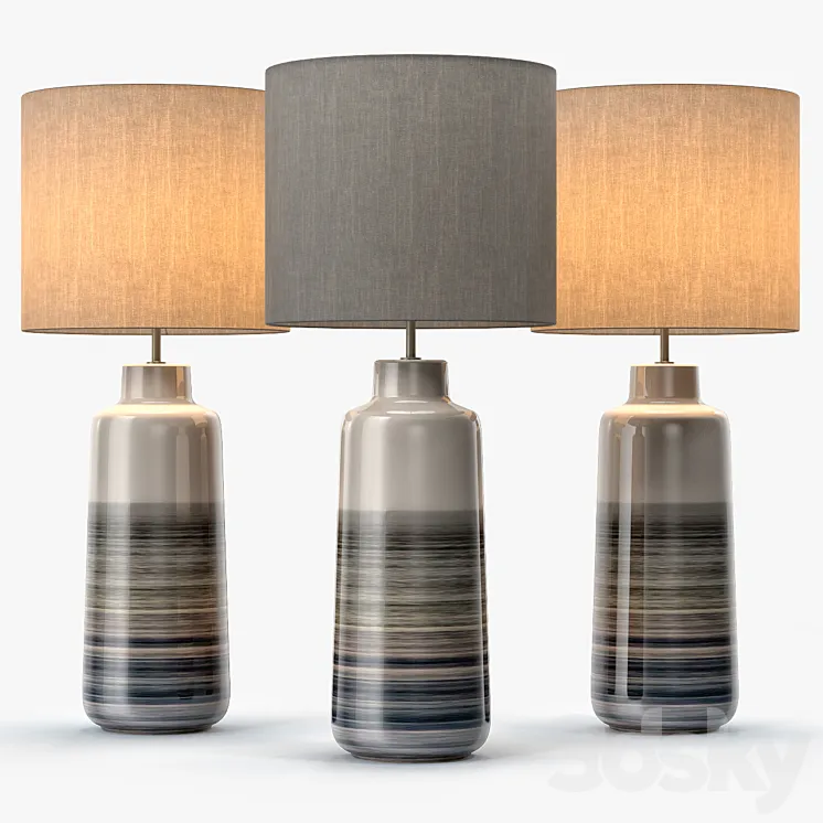 Bacari Large Table Lamp 3DS Max