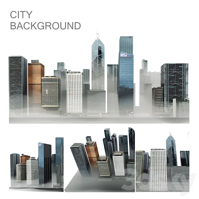 Background City 3DS Max Model