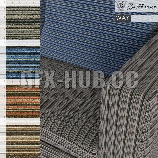 Backhausen Fabric WAY 3dsMax Model