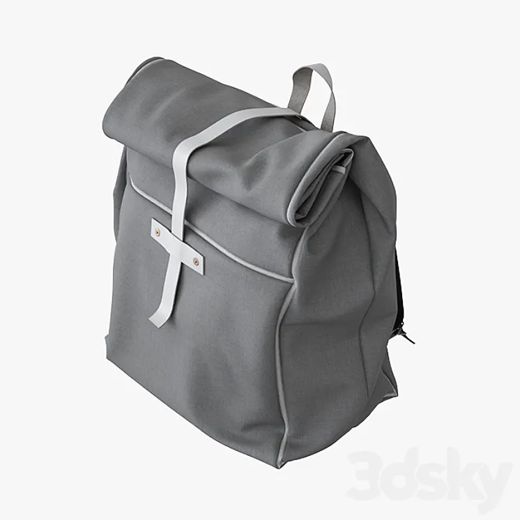 Backpack Canvas Bag 3DS Max