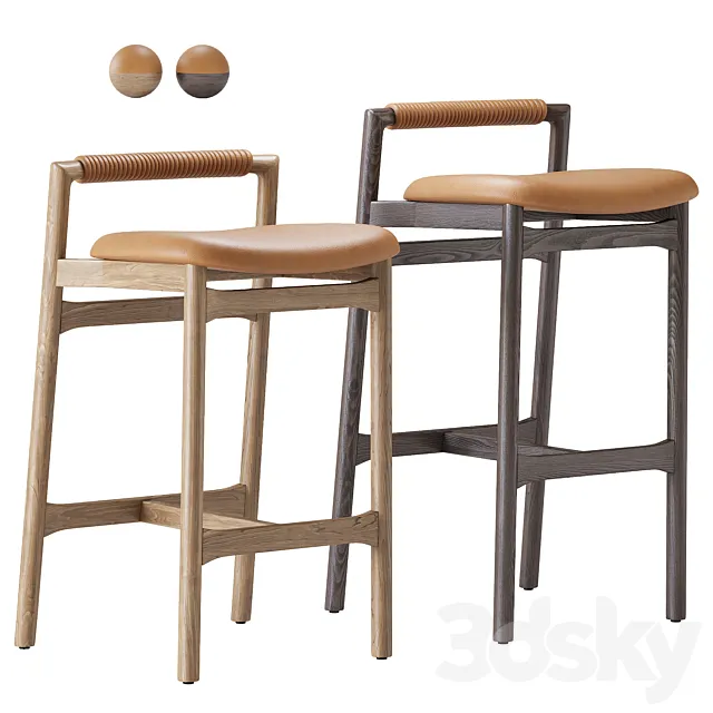 Baden Barstool by Four Hands 3ds Max