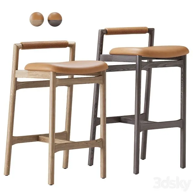 Baden Barstool by Four Hands 3dsMax Model